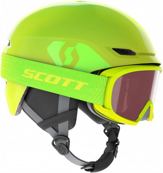 Scott Kid's Combo Helmet Keeper 2+Goggle Witty Skihelm, groen