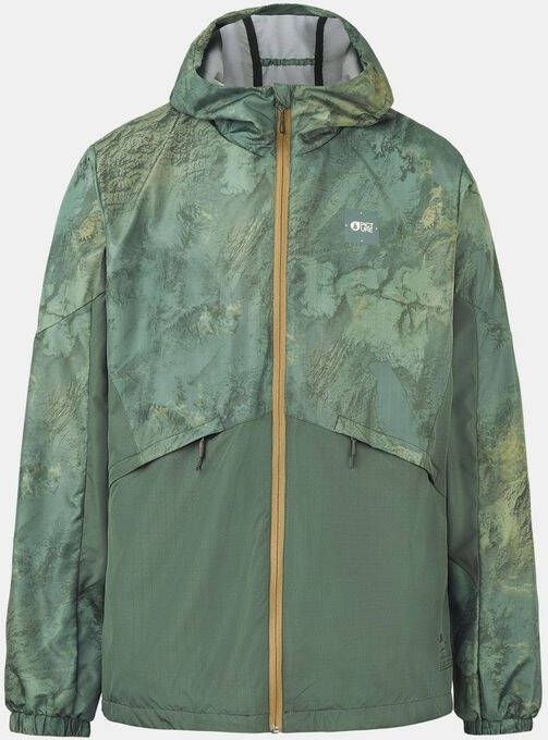 Picture Laman Printed Softshell Jas Groen