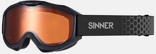 LAKERIDGE SKIBRIL MAT ZWART DUBBELE ORANJE LENS kopen? | SINNER