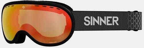 VORLAGE SKIBRIL MAT ZWART ORANJE SPIEGELLENS kopen? | SINNER