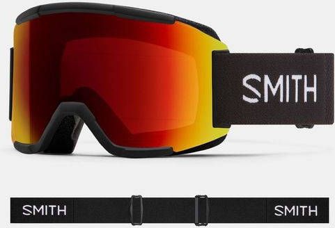 Smith Squad Skibril Zwart/Rood