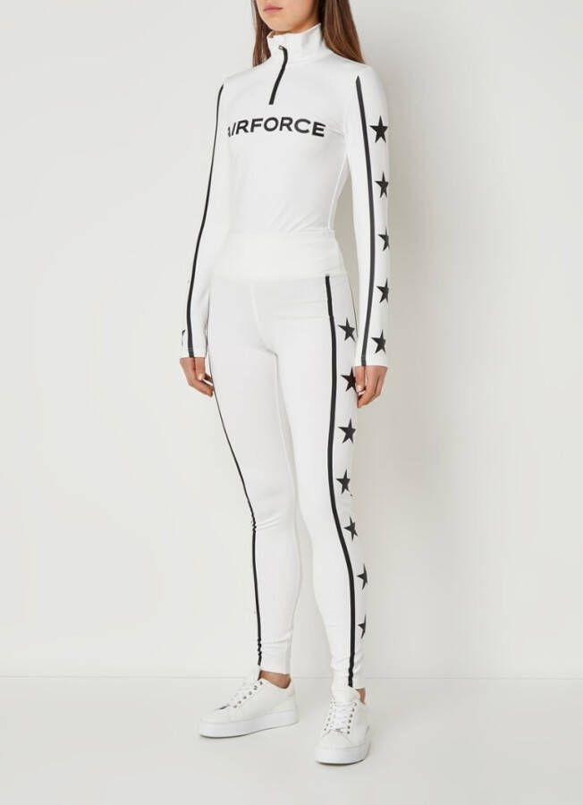 Airforce Squaw skipully met logoprint en halve rits