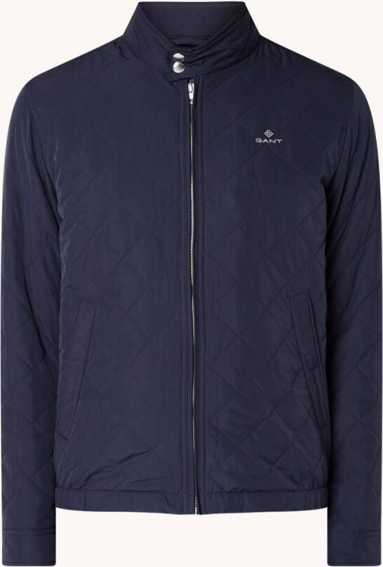 Gant Quilted Windcheater Evening Blue Size XL , Blauw, Heren
