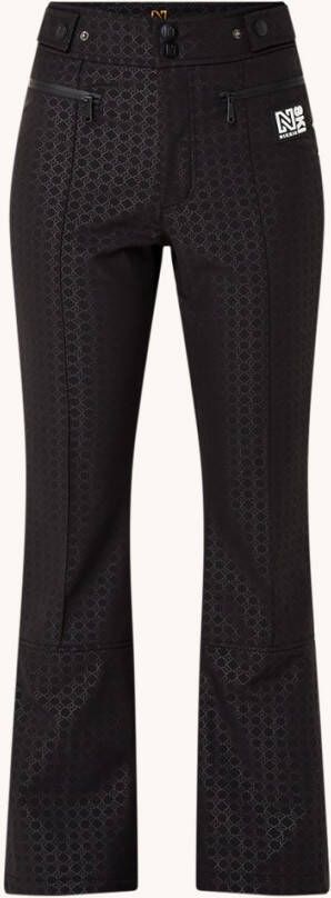 NIKKIE Yenthe high waist bootcut fit skibroek met logoprint