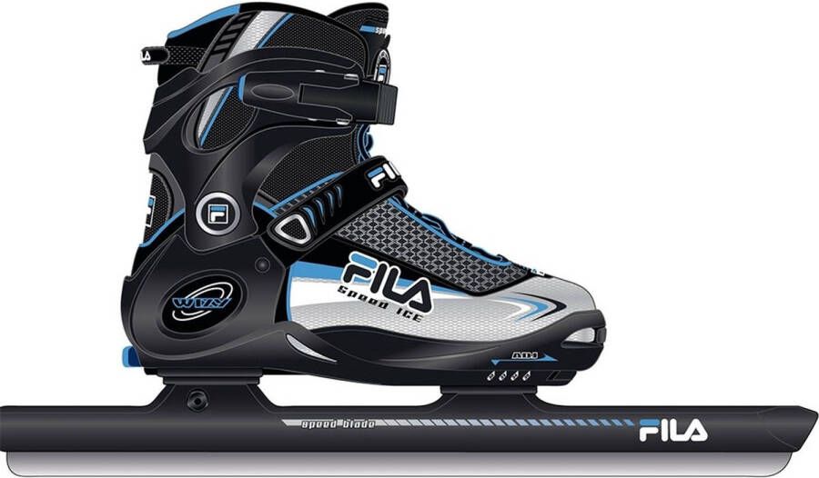 Fila Norenschaats Wizy Ice Speed Verstelbaar 38 41 Zwart/blauw