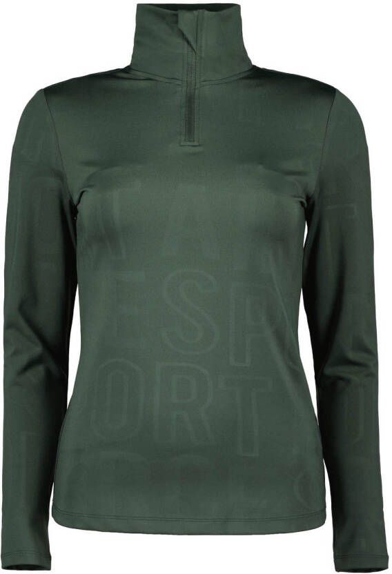 Airforce Squaw skipully met logoprint en halve rits