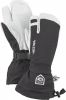 Hestra Army Leather Heli Ski 3 Finger Want Zwart/Wit online kopen