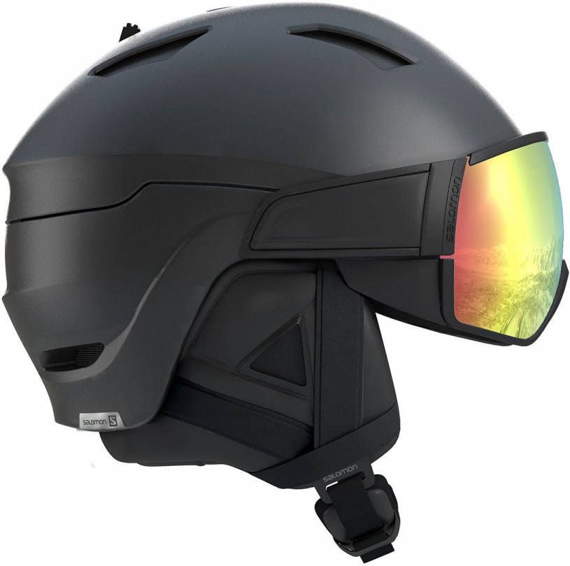 Salomon Driver + Photo Skihelm Zwart