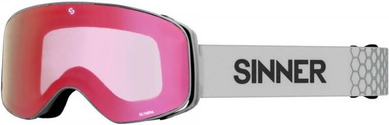 OLYMPIA SKIBRIL MAT LICHTGROEN VOLLEDIG RODE SPIEGELLENS kopen? | SINNER