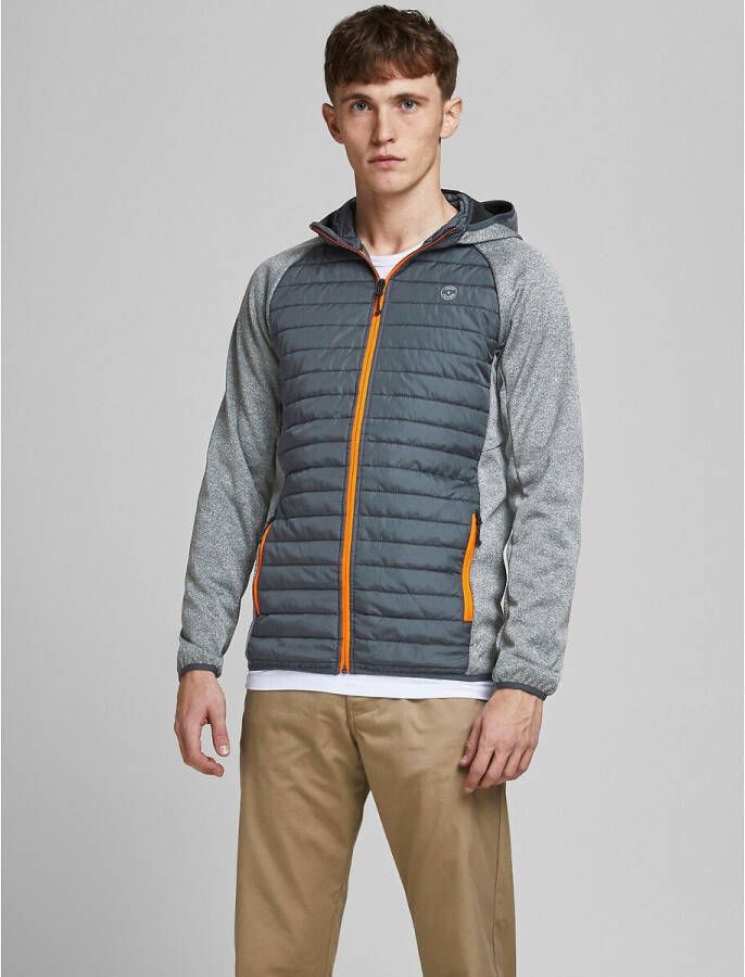 JACK & JONES ESSENTIALS jack JJEMULTI donkergrijs/grijs melange