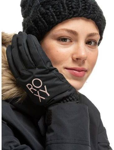 Roxy fresh fields skihandschoenen zwart dames