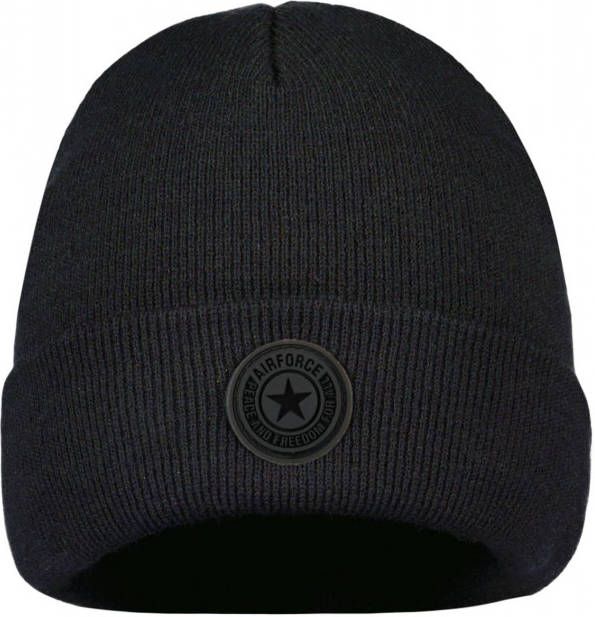 Airforce muts donkerblauw effen