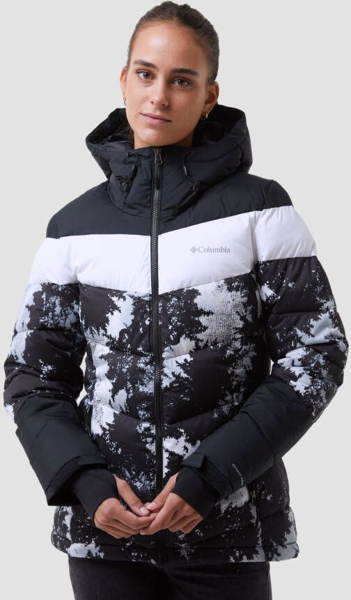 Columbia abbott peak insulated waterproof ski jas zwart/wit dames
