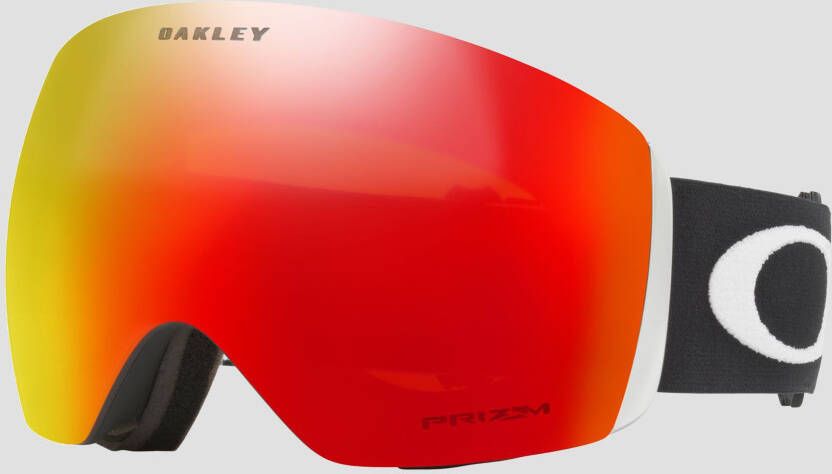 Oakley flight deck skibril zwart/rood