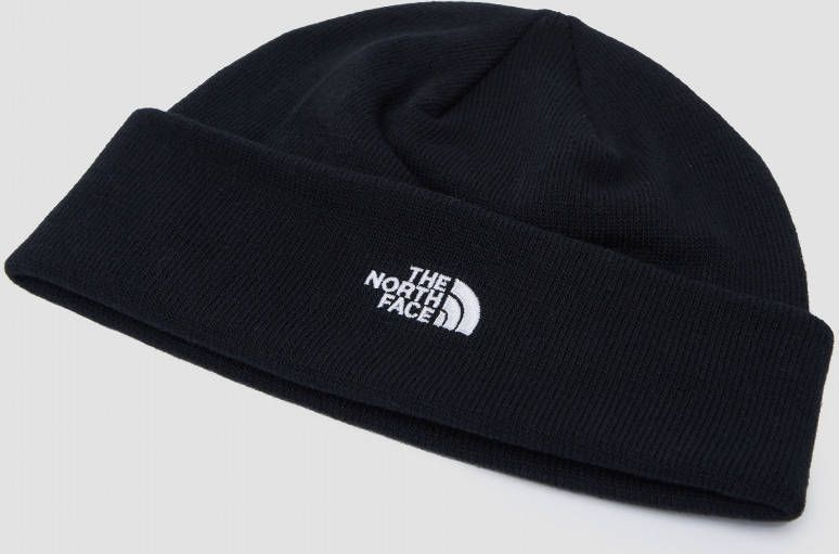 The North Face Norm Shallow fijngebreide muts met logoborduring