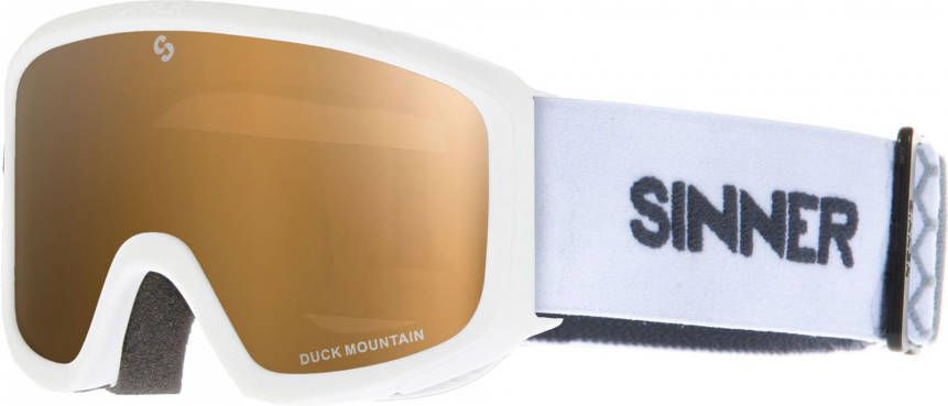 DUCK MOUNTAIN SKIBRIL KINDEREN MAT WIT ORANJE LENS kopen? | SINNER