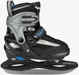 Nijdam Ijshockeyschaats 3172 Junior Zwart Zilver Maat 38/41