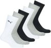 Puma sokken set van 6 wit/zwart/grijs online kopen