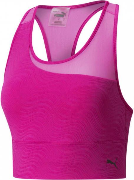 Puma flawless medium impact sportbh roze dames