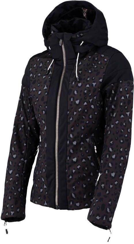 Falcon ski jack Judith zwart/bruin