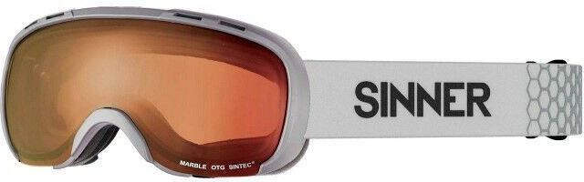 MARBLE SKIBRIL OTG MAT LICHTGRIJS ORANJE SINTEC® LENS kopen? | SINNER