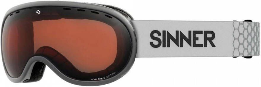 VORLAGE S SKIBRIL MAT LICHTGRIJS FRAME ORANJE SINTEC® LENS kopen? | SINNER