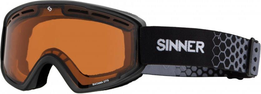 Sinner skibril Batawa OTG mat zwart
