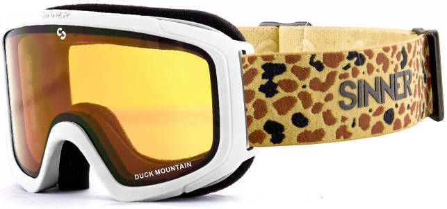 DUCK MOUNTAIN SKIBRIL KIDS MAT WIT GOUDEN SPIEGEL LENS kopen? | SINNER