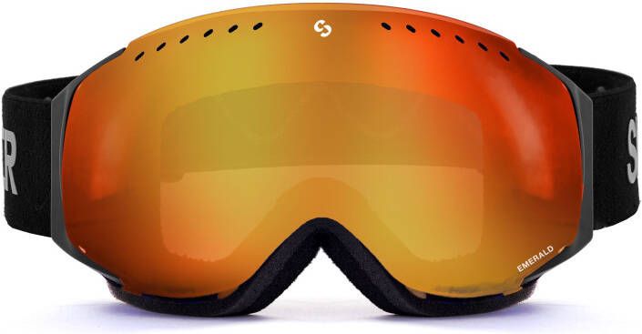 EMERALD SKIBRIL MAT ZWART ORANJE SPIEGELLENS kopen? | SINNER