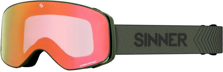 OLYMPIA + SKIBRIL MAT MOSGROEN ORANJE SINTRAST® LENS kopen? | SINNER