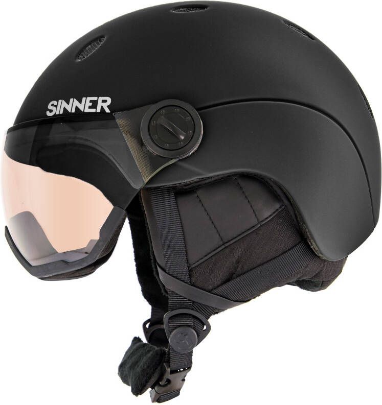 Sinner titan visor skihelm zwart