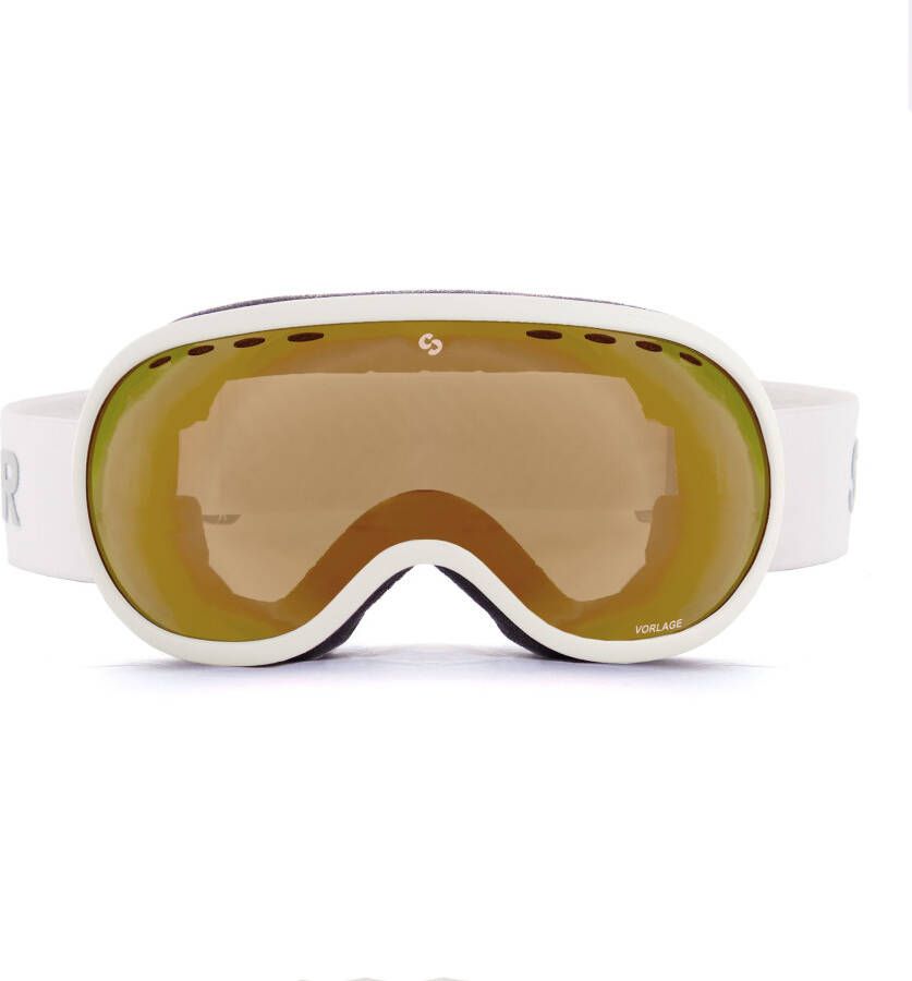 VORLAGE SKIBRIL MAT WIT ORANJE SINTEC® LENS kopen? | SINNER