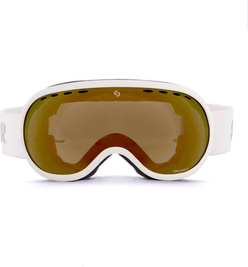 VORLAGE S SKIBRIL MAT WIT ORANJE SINTEC® LENS kopen? | SINNER